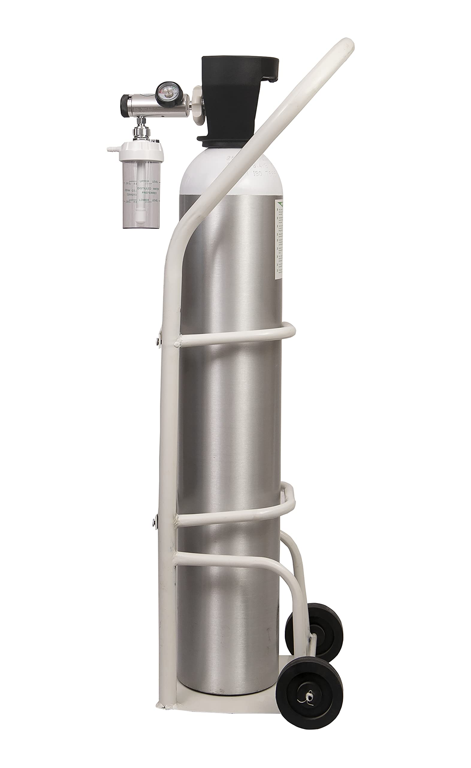 Oxygen cylinder with trolley