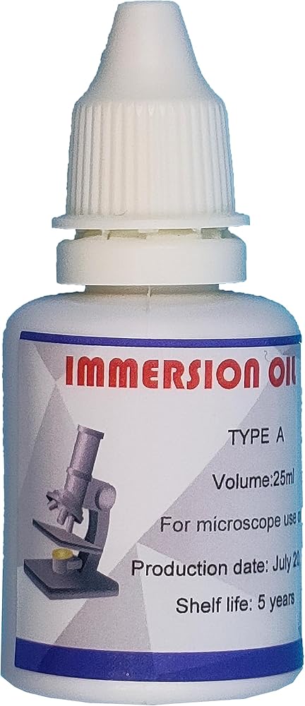 Microscope oil immersion